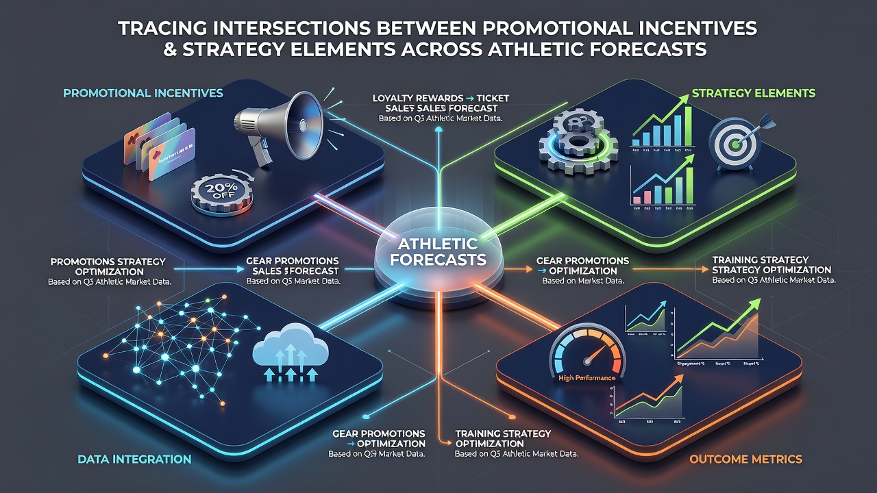 Analytics dashboard displaying promotional incentive flows between sports forecasts and card game sessions